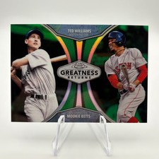 2019 Topps Chrome - Greatness Returns Mookie Betts, Ted Williams Green /99