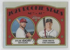 2021 Heritage Rookie Stars Chrome Refractor /572 Dylan Carlson Evan White 0y9e