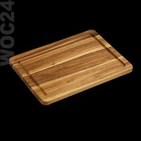 Akazie 30X20 FrüHstüCksbrett Schneidebrett Tranchierbrett Akazien Holz Saftrille