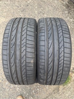 2 X 225/45/17. RUN FLAT BRIDGESTONE TYRES 7.2 MM TREAD