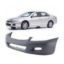 2006-2007 Honda Accord Sedan Hybrid EX LX SE Primed Front Bumper Cover HO1000235