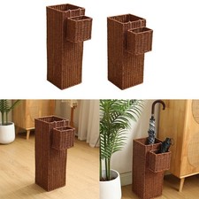 Porte-parapluie tissé créatif avec panier suspendu pour entrée, bureau,