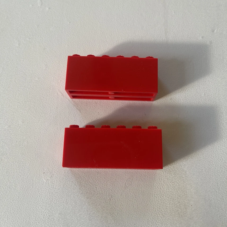 LEGO Piece #73090a RED 2 x 6 x 2 Weighted Brick | Lot Of 2 | Free Shipping!!! - Image 3 of 4