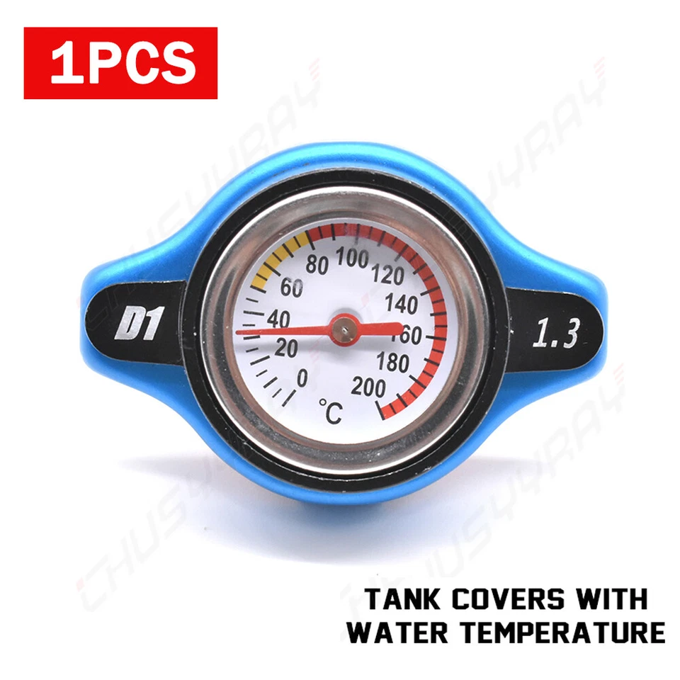 Tampa térmica de carro profissional cabeça pequena radiador tampa e medidor de temperatura da água - Imagem 2 de 4