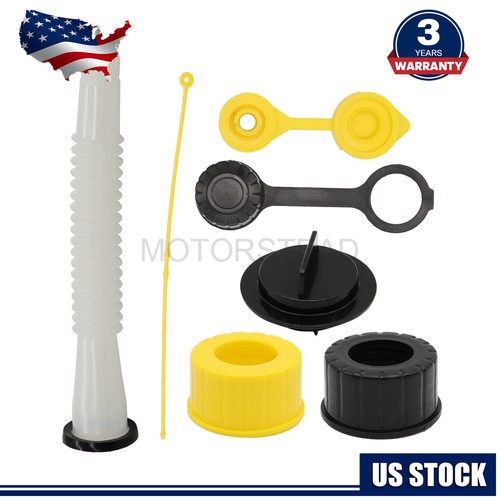 1X Universal Plastic Gas Cans Replacement Gas Can Spout Nozzle Vent Kit eBay