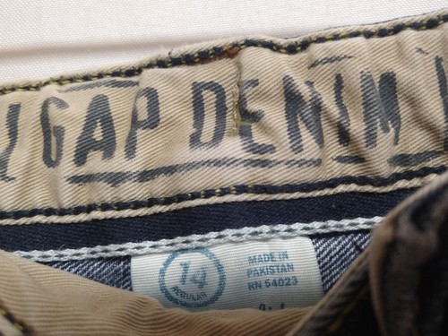 GAP Boys Loose Fit Adjustable Waist Denim Jeans: Size 14 - Picture 4 of 5