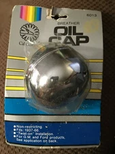 Vintage Cal Custom #6013 Twist On Chrome Oil Breather Cap Fits 1937 1966 Ford GM