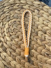 boho macrame wristlet Handmade Braided Keychain