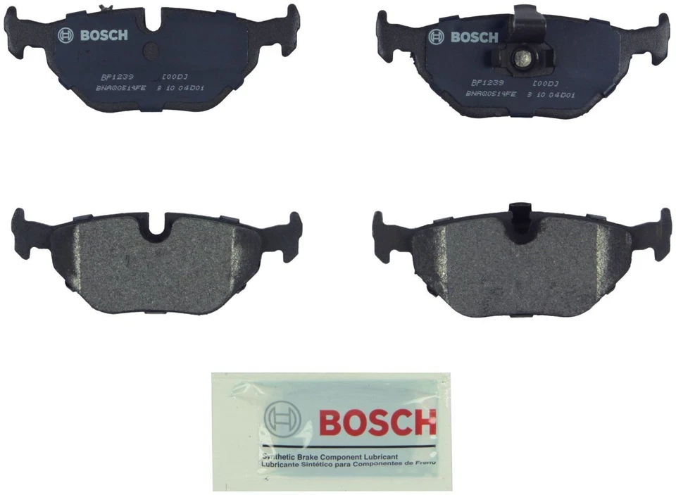 Juego de pastillas de freno de disco delanteras y traseras Bosch QuietCast para BMW E39 528i 525i Foto 2 de 3
