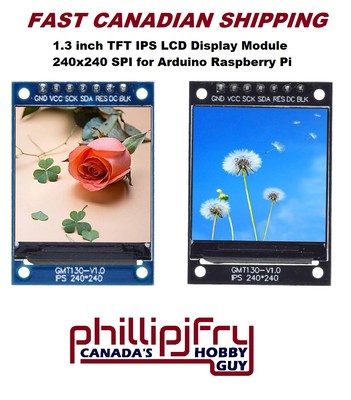 1.3 inch TFT IPS LCD Display Module 240x240 SPI for Arduino Raspberry Pi ST7789