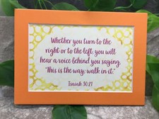 New Handmade 5x7 Matted 4x6 Religious Scripture Inspirational Free Ship 433