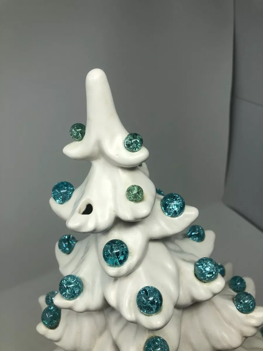 White ceramic christmas tree vintage deals