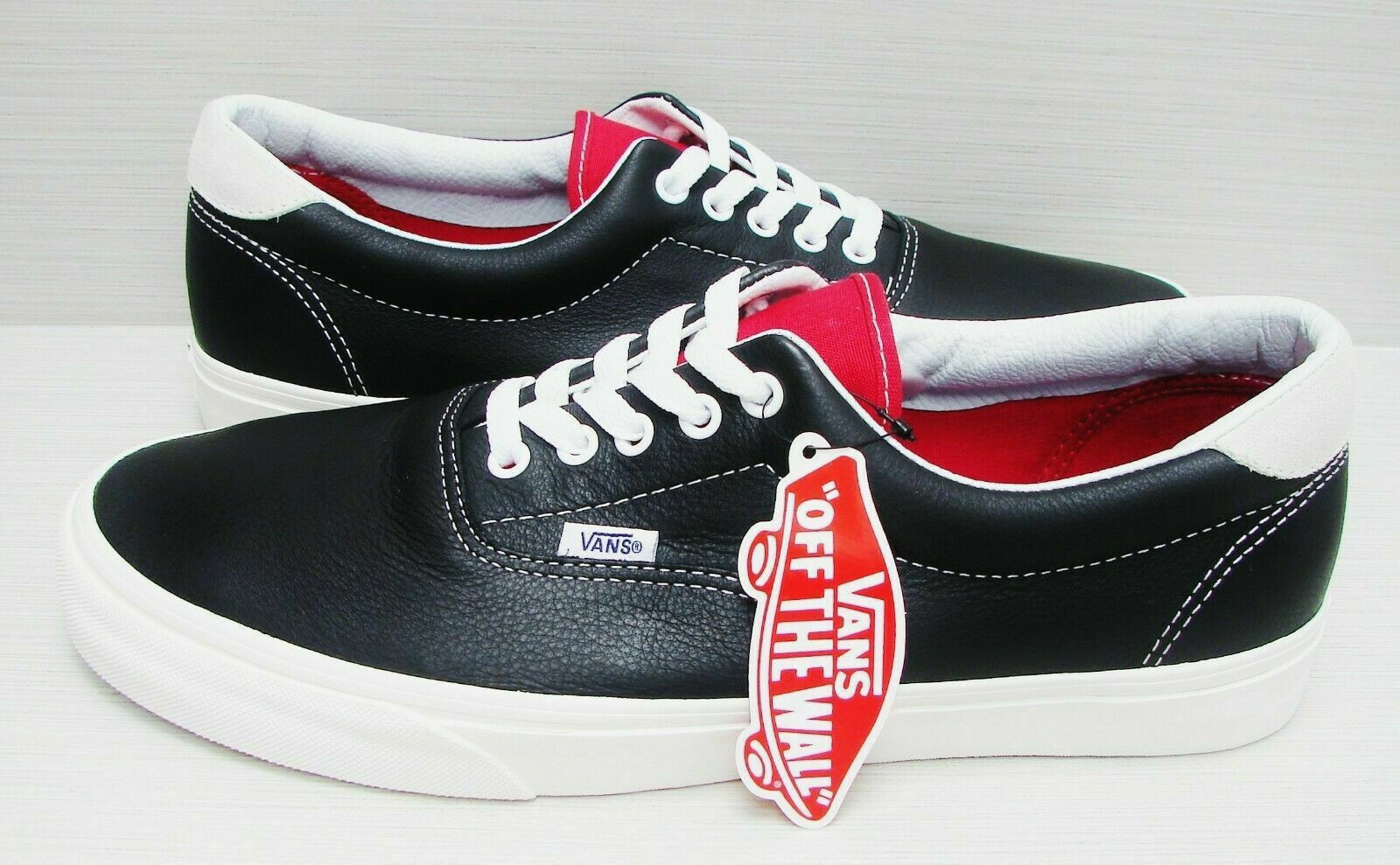 vans era red black