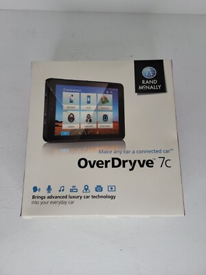 Rand McNally Overdryve OD 7c OD7C Connected Car GPS Tablet Missing Parts. Tested