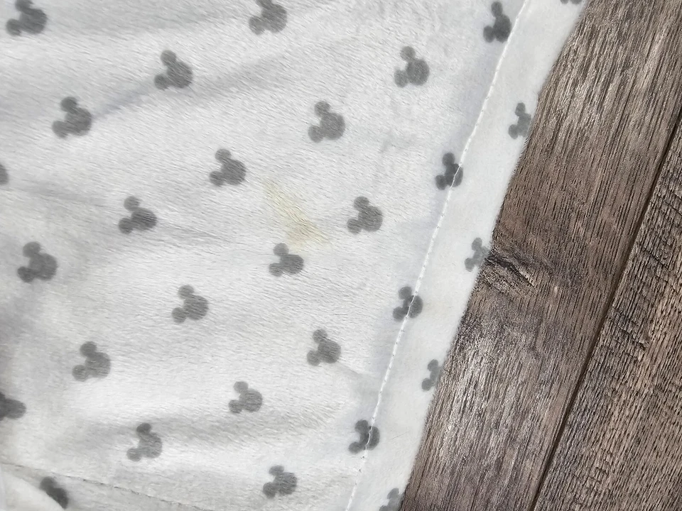 Manta de recepción Minky Mickey Mouse gris bebé niño Disney Foto 4 de 4