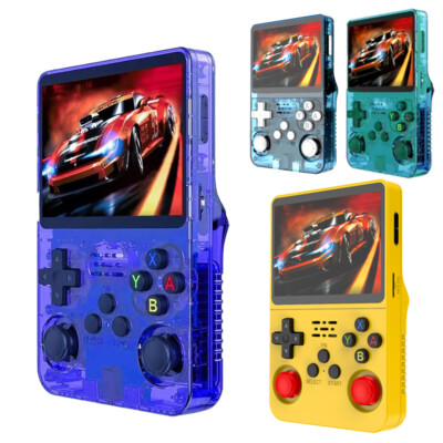 R36S Retro Handheld Video Game Console Linux System 3.5'' IPS Screen 15000+ Game