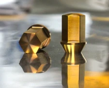 20x set Bronze Titanium Lug Wheel Nut 14x1.5 Closed End 19mm 60 C8 Corvette