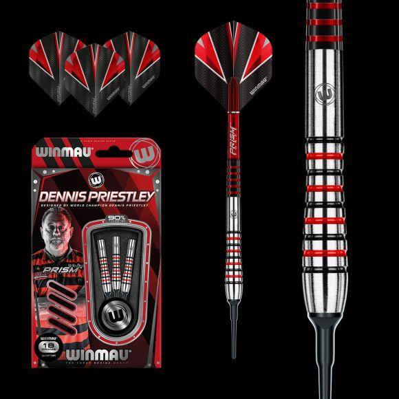 WINMAU Dennis Priestley 90% TUNGSTEN 18 GRAM SOFT TIP 2012.18 | eBay