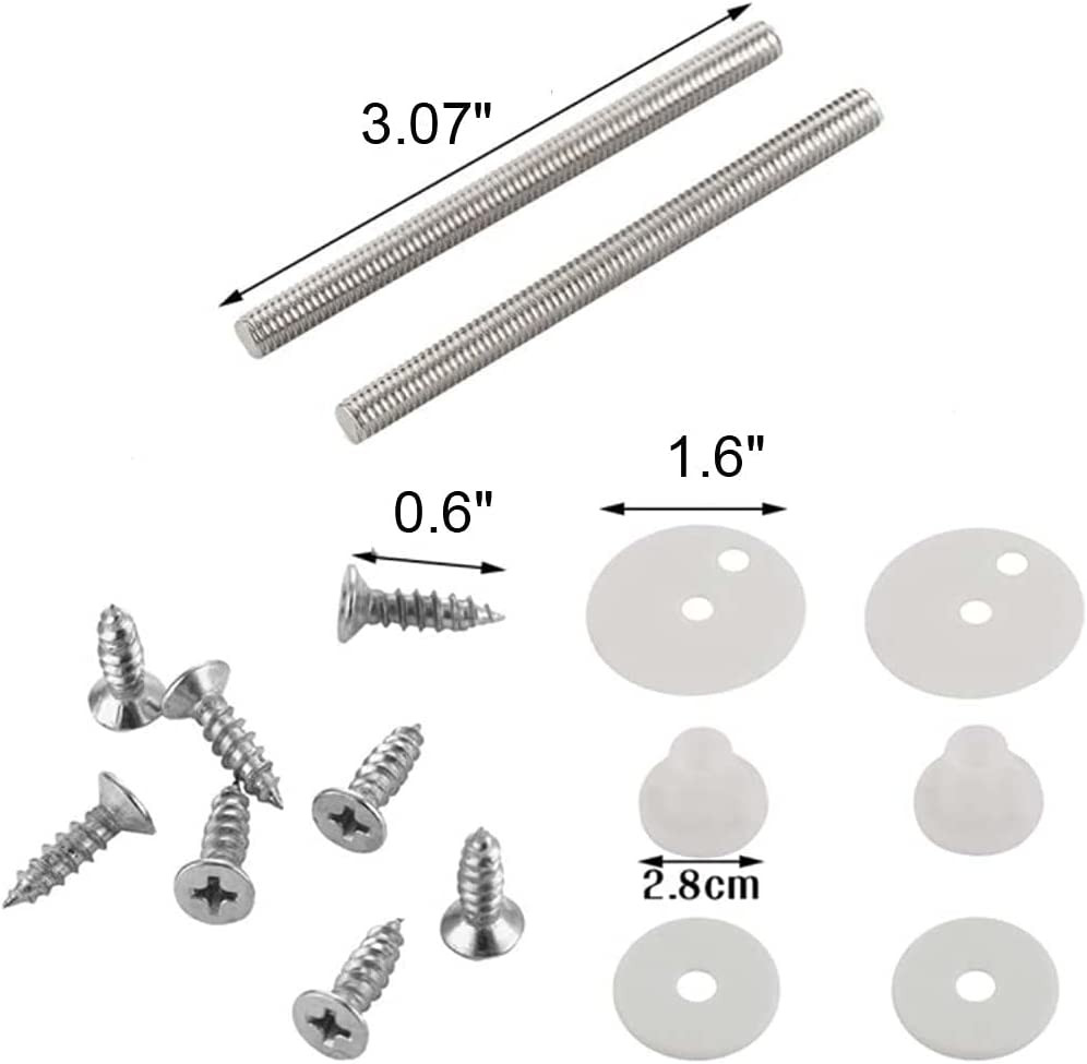 LTIYITL Toilet Seat Hinges Zinc Alloy Replacement Parts-Adjustable Toilet Seat B