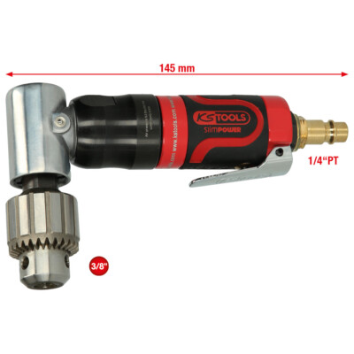 KS TOOLS 3/8''SlimPOWER Mini-Druckluft-Winkelbohrmaschine 515.5525