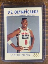 Scottie Pippen Basketball Card #15 Impel USA Olympic Gold DREAM TEAM NBA HOF