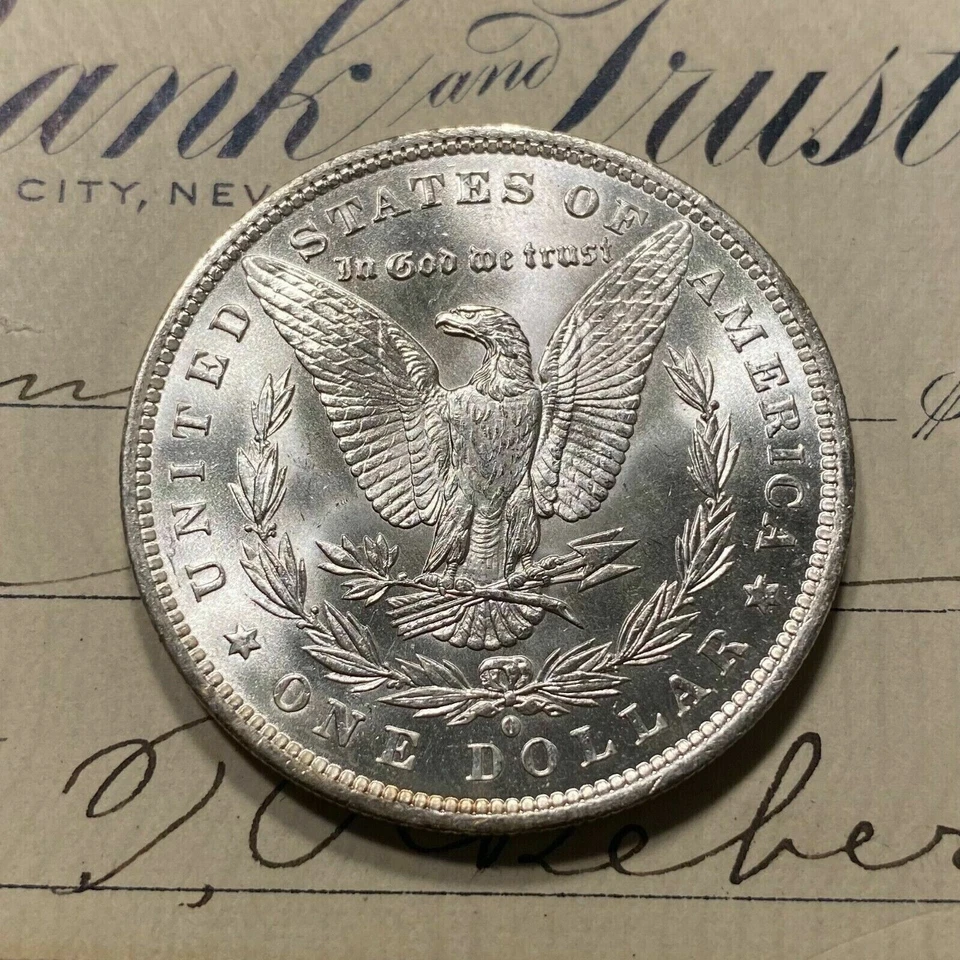 ✯ GEM BU O Morgan Silver Dollar From OBW Roll Estate Hoard ✯ O Mint Unc ✯ - Image 4 of 4