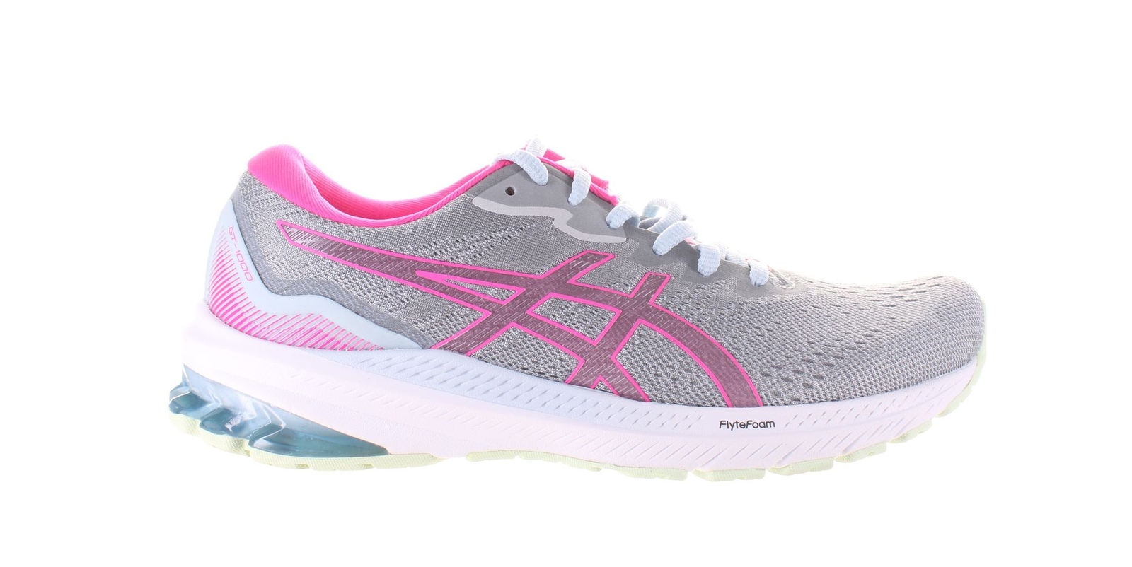 ASICS Womens Gt-1000 11 Gray Running Shoes Size 8.5 (7772250)
