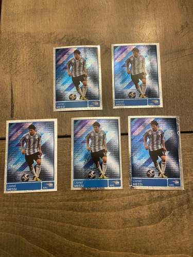 (5) PANINI Copa America 2011 Lionel MESSI 1st Foil Sticker #345 SP Version QTY