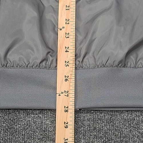 Nike Jacket Mens Extra Large Gray White Zip Hooded Windbreaker Rain Coat New XL - Picture 13 of 14