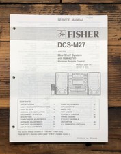 Fisher DCS-M27 Stereo Service Manual Original