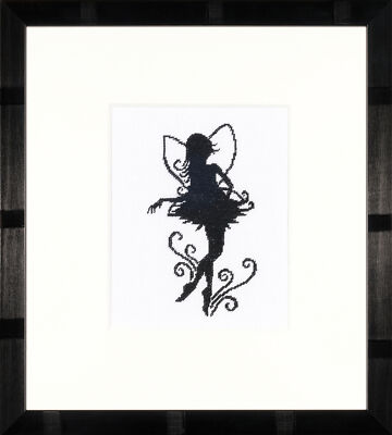 Lanarte Z�hlte Kreuzstich-Kit: Niedliche Kleine Fairy-Silhouette (Sogarweave)