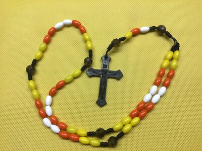 Candy Corn Rosary Halloween