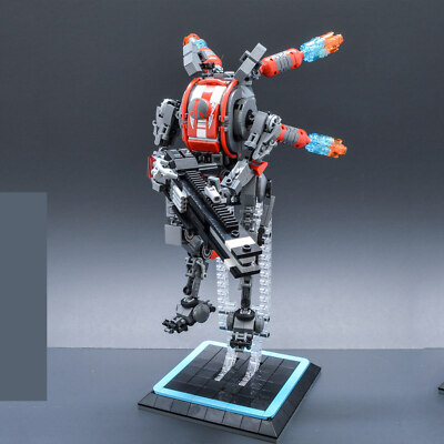 MOC-32708 Mech with Jump Jets and Display Stand Building Blocks
