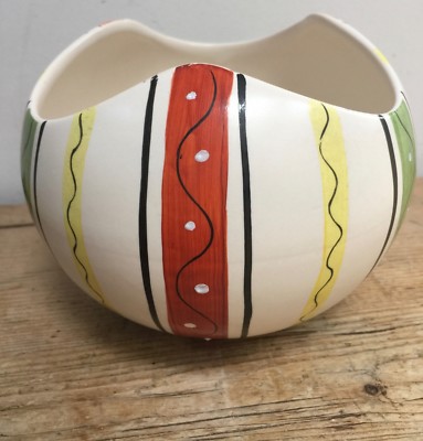 SELTENE ROYAL NORFOLK STAFFORDSHIRE MODERNIST HANDBEMALTE RUNDE KLEINE SCHALE