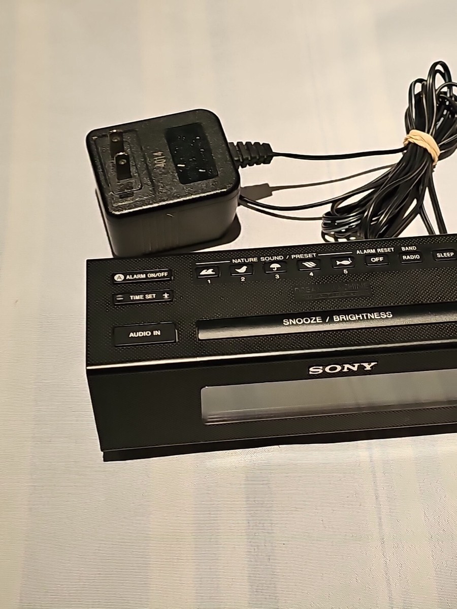 Sony Dream Machine Alarm Clock Radio Aux Cord Speaker Nature