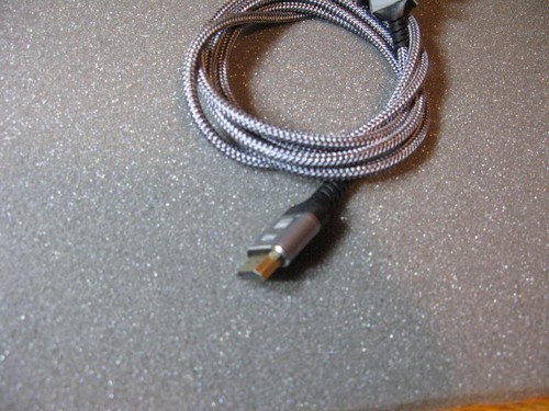 HDMI to DVI Cable 6 Feet Bi Directional Nylon Braid Support 1080P Full DVI-D - Picture 3 of 4