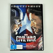 Captain America - Civil War (DVD 2016) Marvel Chris Evans Robert Downey Jr Reg 4