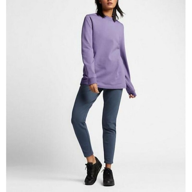 NIKE NIKELAB ESSENTIALS Women Mock Fleece Crew Pullover Sweatshirt 865642 509 M | eBay