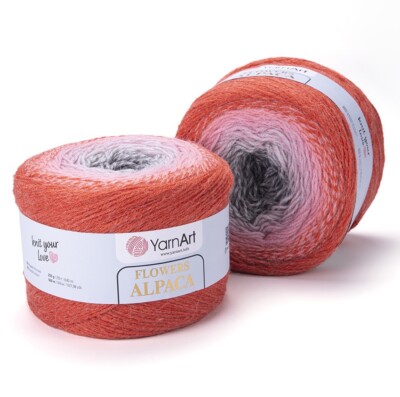 Garn Kunst Blumen Alpaka Acryl Häkelgarn 1 x 250g Kuchen, 40 Farben (421)