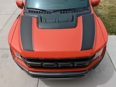 2018 Ford Raptor F-150 Dual Hood Graphics Vinyl Stripes Decals Svt F150 - Foto 10