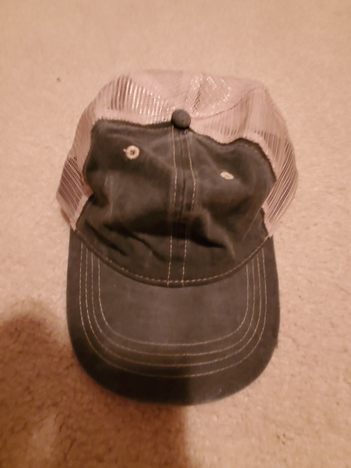 Solid Blank Gray Grey Mesh Snapback Adjustable  C… - image 1