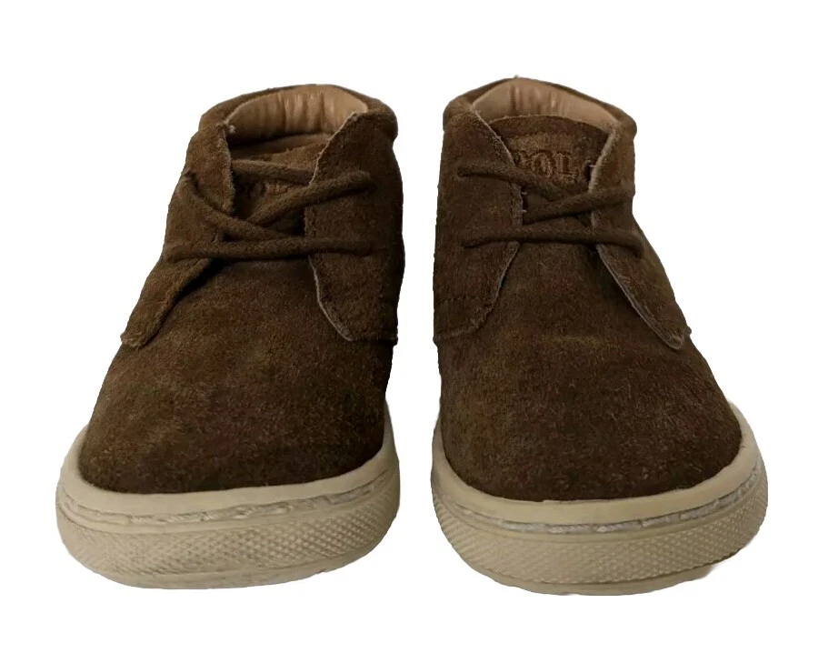 Niño pequeño Talla: 6 Polo Ralph Lauren Derek Marrón Gamuza Chukka Botas Foto 3 de 4