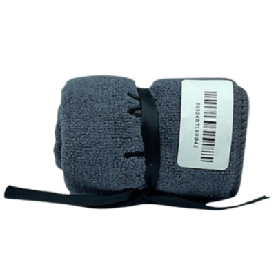 Mikrofaser Gesichtstuch Waschlappen Flanell weich grau Tuch Aufhängeschlaufe 30cm x 30cm