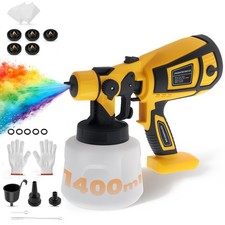 200W Paint Sprayer HVLP Cordless Handheld Spray Gun for Dewalt 20V Battery