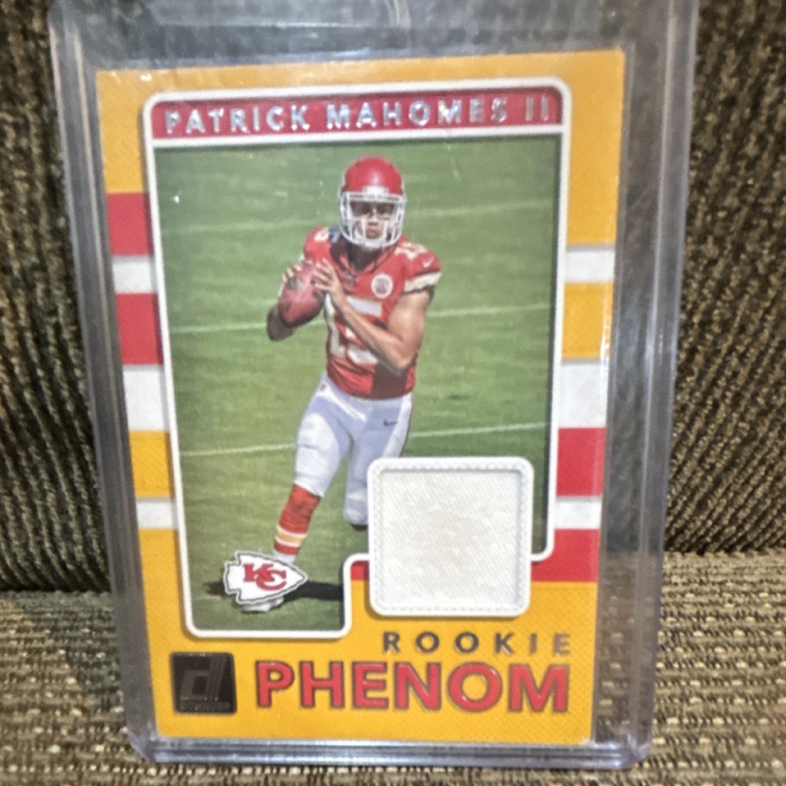 Panini Donruss Rookie Phenom Patrick Mahomes II Jersey Card Chiefs 2017 #7