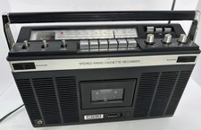 Rare Vintage Seville 9901 Stereo Radio Cassette Recorder Boombox AM/FM Hong Kong