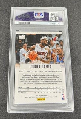 2012-13 Panini Prizm - LeBron James #1 Silver Prizm for sale