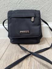 Cartera Bandolera Chenson Negra - Bolso de Viaje para Mujer Pequeño Cartera Negra