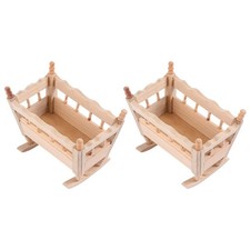2 Pcs Lit De Bébé Jouet