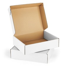 Eupako 12x9x3" White Shipping Boxes Corrugated Box Mailers 20 Pack Cardboard ...